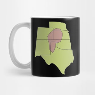 Dust Bowl - Historical Map - Sandstorm Mug